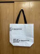 Nike NYC Shopping Tote Bag Reusable Shopping Eco Large White 13.5 x 18 x 6