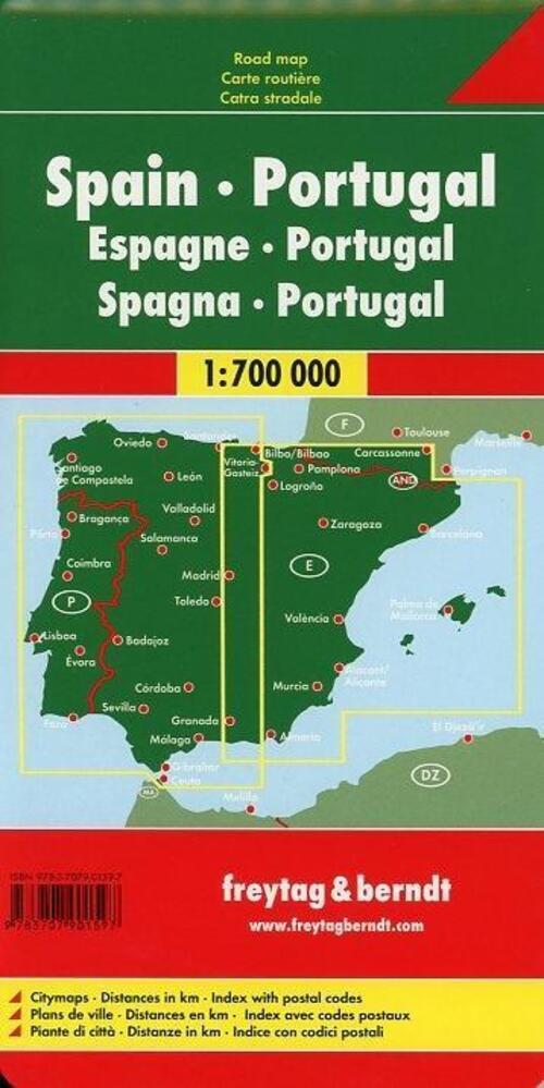 Thumbnail - Spanien / Portugal 1 : 700 000 | Freytag & Berndt | (land-)karte |