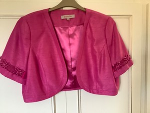 pink short jacket for wedding