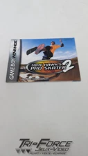 Tony Hawk's Pro Skater 2 Gameboy Advance Instructions Manual / Booklet ONLY