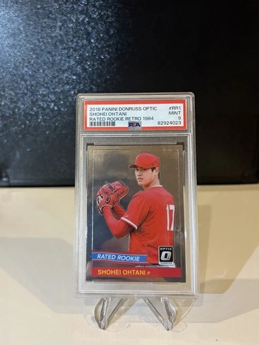2018 Panini Donruss Optic Shohei Ohtani Rated Rookie Retro 1984 PSA 9 #RR1 RC