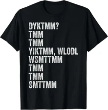 Funny Muffin Man Shirt, DYKTMM Nostalgic Quote Tee, Humorous Retro Nursery Rhyme