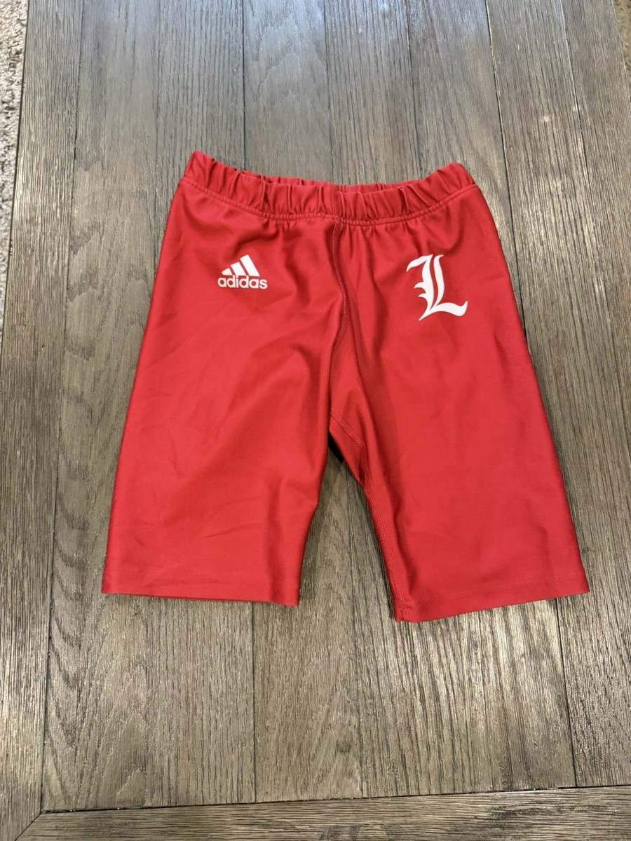 Mens Adidas Cardinals Running Track Spandex Half Tights