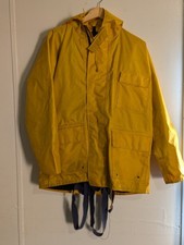 Vintage '80s '90s High Seas Foul Weather Suit Yellow Two-piece Set Size M