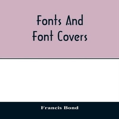 Fonts and font covers Francis Bond Paperback Alpha Editions