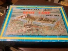 Vintage Louis Marx Toy Soldiers Carry All Boot Camp Toy ACTION PLAY SET  #4645