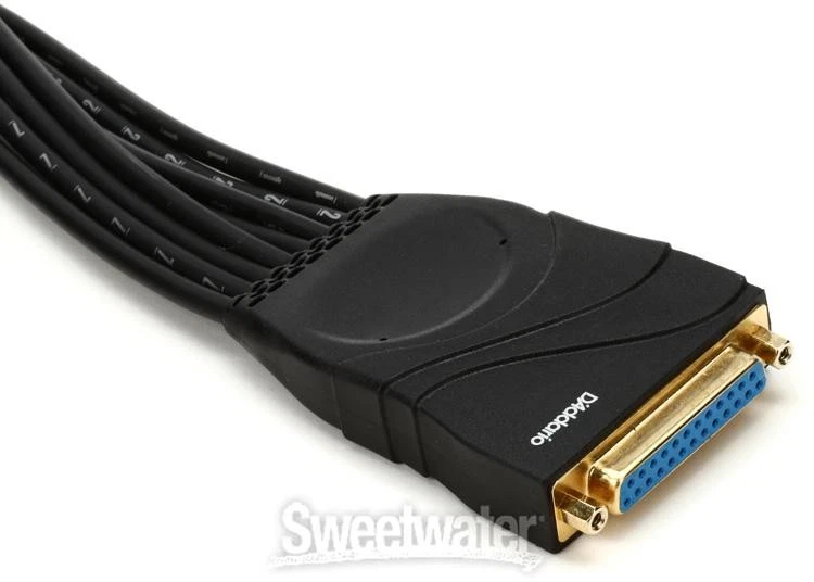 D'Addario TRS Breakout Cable DB25F - 8TRSM Snake - 2' - Image 4 of 4