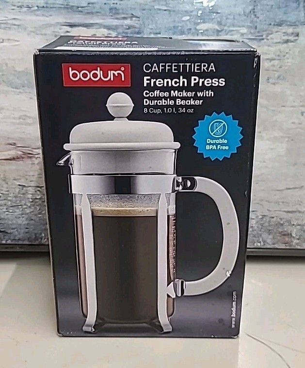 Coffee Maker  8 Cups / 1.0 L/34 Oz White Bpa Free