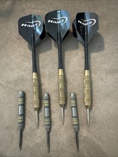 Vintage Brass Dart Set with HALEX Flights and 3 Extra Tips
