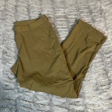 Columbia Sportswear Convertible Hiking Pant Women 16 Regular Olive Green Zip Off