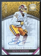 2016 Panini Crown Royale #27 Su'a Cravens Rookie Autographs Pink