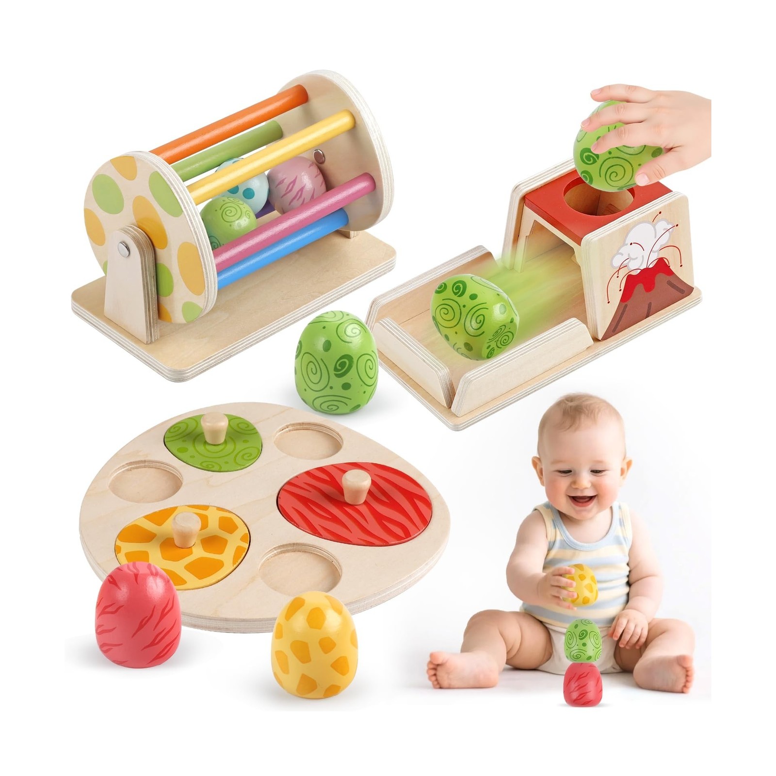 For 6 Month Old, Wooden Baby Toys For 6 7 8 9 Month... Fast 