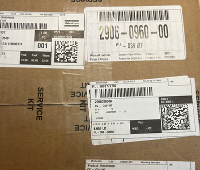 Atlas Copco 2906096000 CV OSV KIT Brand New OEM