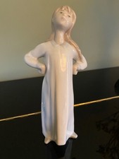 Lladro Girl Stretching Vintage Porcelain Figurine (Retired)