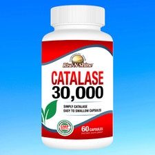 CATALASE 30,000 - Extra Strength Catalase Antioxidant Enzyme - 60ct Rise-N-Shine