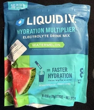 Liquid IV Watermelon 16 Pack- EXP: 03/2027 