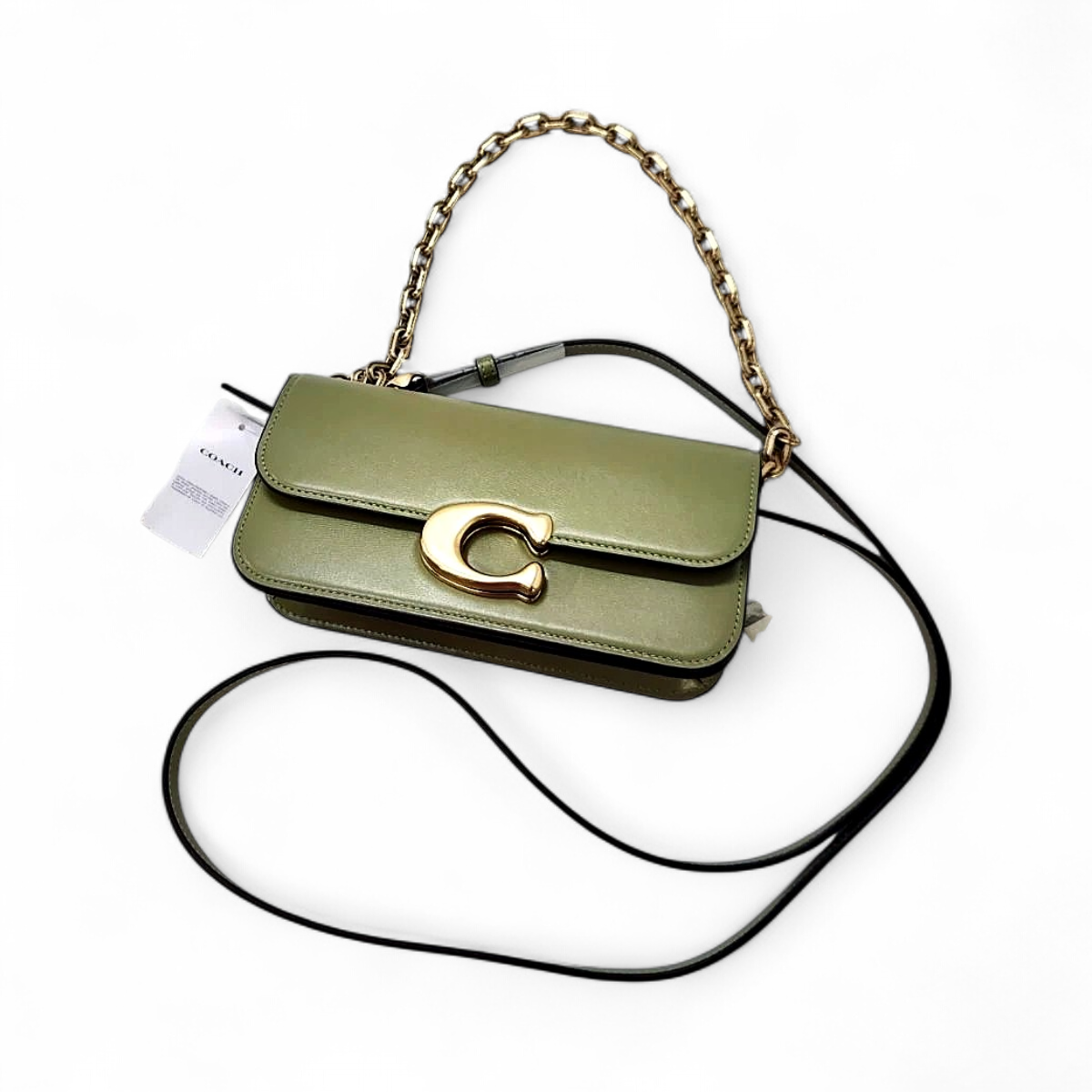 Coach Lux Idol 23 Women's Leather Crossbody Shoulder Bag Moss
