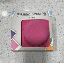 instax Pink Canvas Camera Case With Strap for Fujifilm Instax Mini 7S