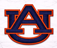AUBURN UNIVERSITY NCAA EMBROIDERED IRON/SEW ON PATCH 2.75