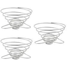 3 Pcs Coffee Maker Reusable Filter Hand Brewer Holder Metal Dripper Stand