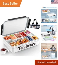 Snack Box Insulated Cooler Bag 12 Compartment Divided Serving Tray Food Storage