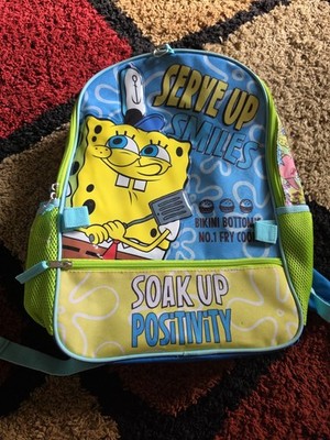 2025, Serve Up Smiles, Soak Up Positivity Sponge Bob Square Pants Backpack 