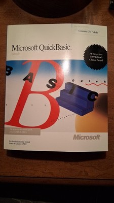Microsoft QuickBasic Ver. 4.5 with 3.5 disk in Unopened Envelope