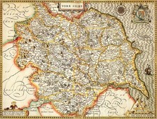 Yorkshire Historical Map 1000 Piece Jigsaw Puzzle 1610