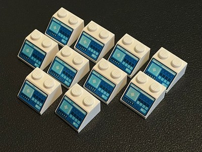 LEGO 3039pb140 Schrägstein bedruckt Radar Monitor Star Wars Space 10 Stück weiß