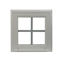 Double Pane Window, 12" x 12" White Vinyl, Argon Gas Filled, Low-E Windows