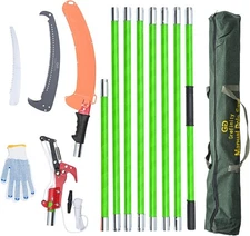 Pole Saws for Tree Trimming, 7.3-27 ft Manual Pole Saw Extendable Tree Trimmer,