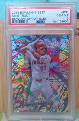 Mike Trout 2024 Bowmans Best Showpieces #BS1 PSA 10
