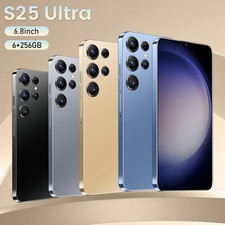 Smartphone S25 Ultra 5G portable débloqué 6,8 pouces Android double SIM 6+256 Go