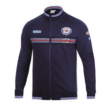 Sparco Martini Racing Full Zip Sweatshirt - 100% Cotton / Motorsport Leisurewear