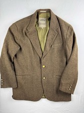 Vintage Structure Le Collezioni Mens Large Wool Blend Tweed Sport Coat Italy