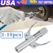 Grease Gun Coupler Double Handle High Pressure Quick Release Lock Oil Nozzles