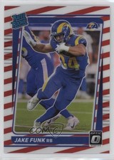 2021 Panini Donruss Optic Rated Rookie Freedom Prizm Jake Funk #295 0rd2