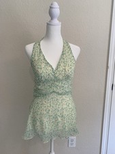 Junior Vintage Backless Halter Top Small