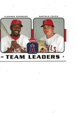 2006 FLEER ANGELS TEAM LEADERS VLAD GUERRERO & BARTOLO COLON