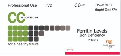 5er Pack Ferritin Eisenmangel Bluttest Schnelles Ergebnis. 5 Tests im Karton.
