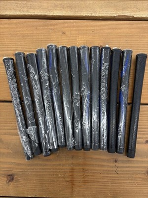 Paragon Golf Club Rubber Grips Set Of 13 Black And Blue New Standard Size