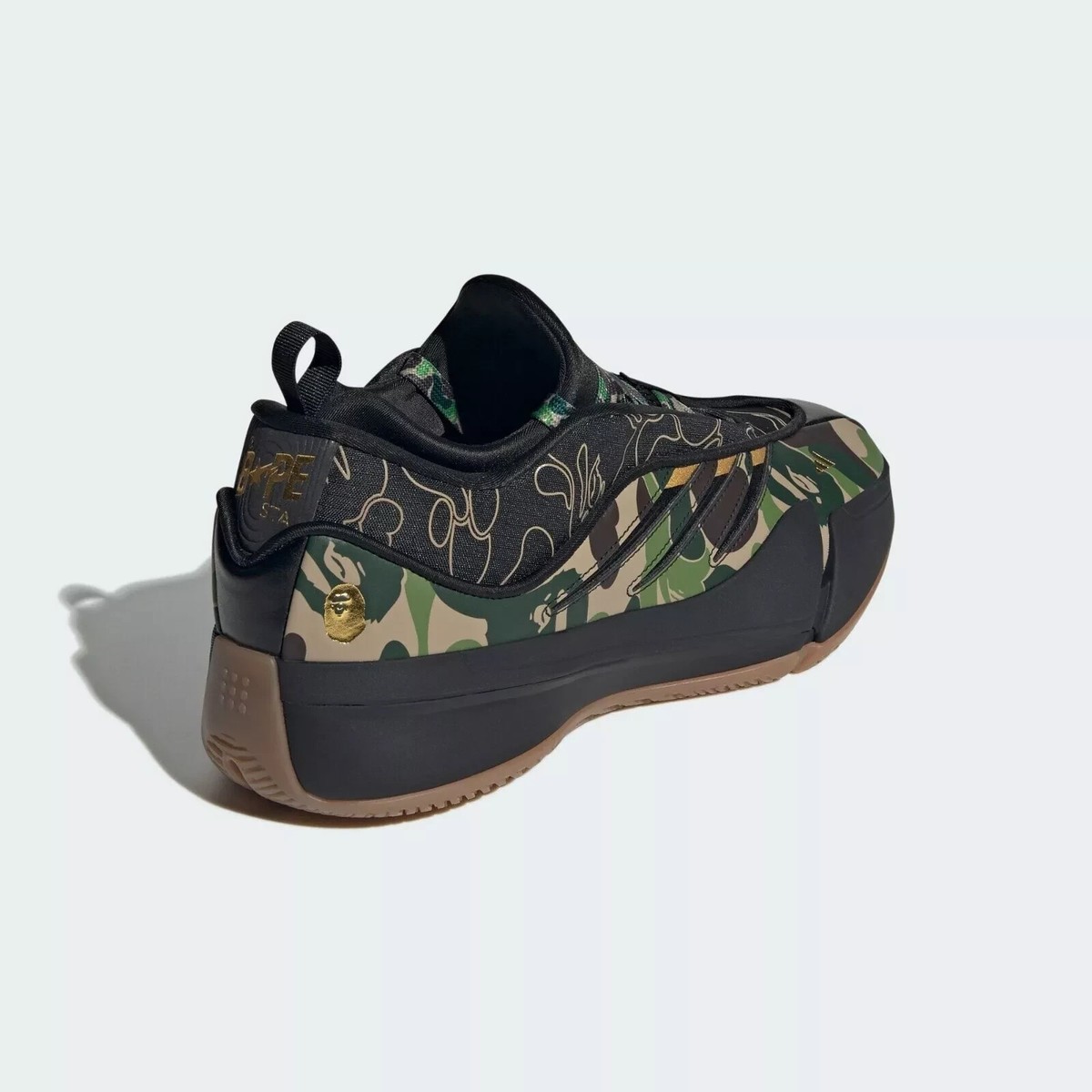 A BATHING APE × adidas Dame 9 Core Black JH6358 Men's US5-14 New
