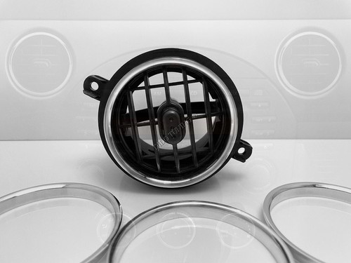 Fits: Mazda MX5 MX-5 NC 2005-2014 ALUMINIUM AIR VENTS SURROUNDS CHROME RINGS x4 - Picture 7 of 12