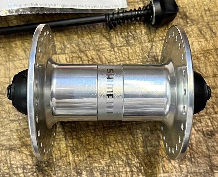 Shimano HB-HF08 48 orificios 100 mm espaciado tándem/carretera/BMX - buje delantero TOTALMENTE NUEVO Foto 2 de 4