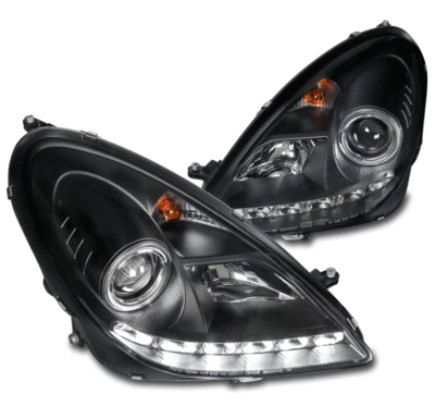 For 05-11 Mercedes-Benz R171 SLK LED Projector Headlights Lamp