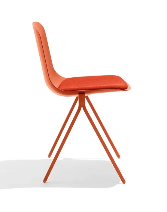 Cadeira lateral Poppin Key + almofada de assento, conjunto de 2 (nova na caixa) - Imagem 4 de 4