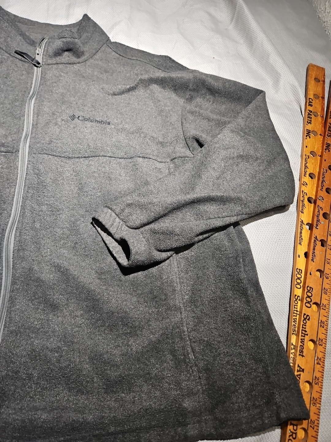 Columbia Jacket Mens XXL Gray Full Zip Omni Grand Canyon Hiking Mock Fleece Top image 6