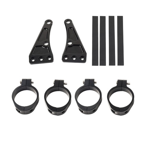 45MM Motorcycle Headlight Bracket Mount Clamp Fork Tube Holder For Harley - Picture 2 of 11