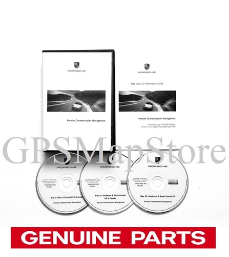 2003 2004 Porsche Carrera 911 4S Boxster Navigation CD 3 Disc Set U.S Canada Map - Picture 2 of 4