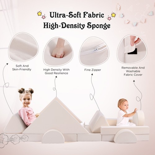 1,5M Spielsofa Modulsofa Spielmöbel Modulares Kindersofa Familienmöbel Bausteine - Bild 6 von 15